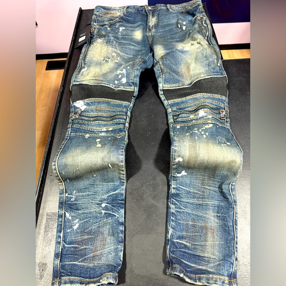 Embellish Sunny Biker Denim Jeans